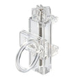 Clear Clip-On Curtain Rod Holder – Adjustable Clamp Bracket