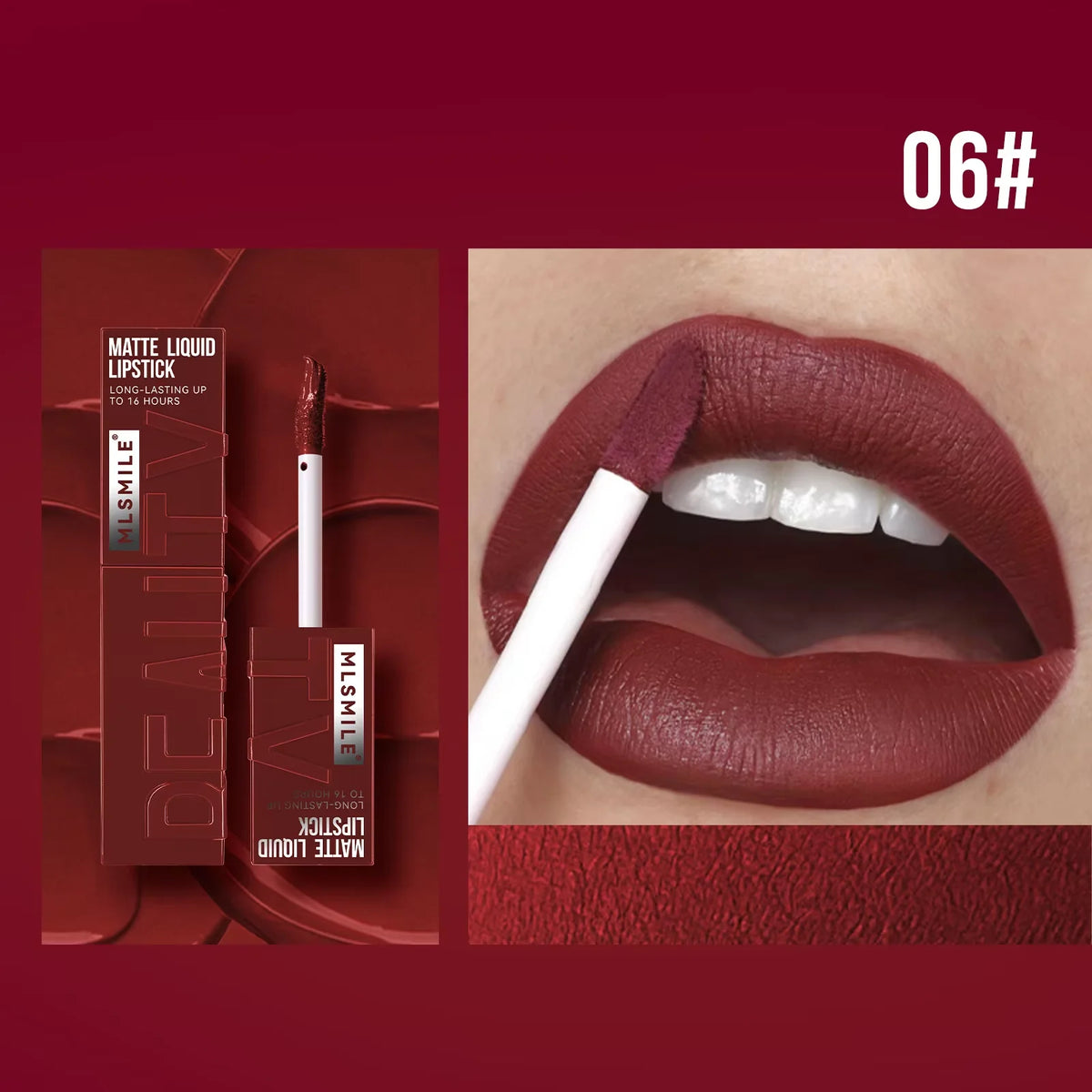 OREADEX Matte Velvet Liquid Lipstick – 6 Shades, Waterproof