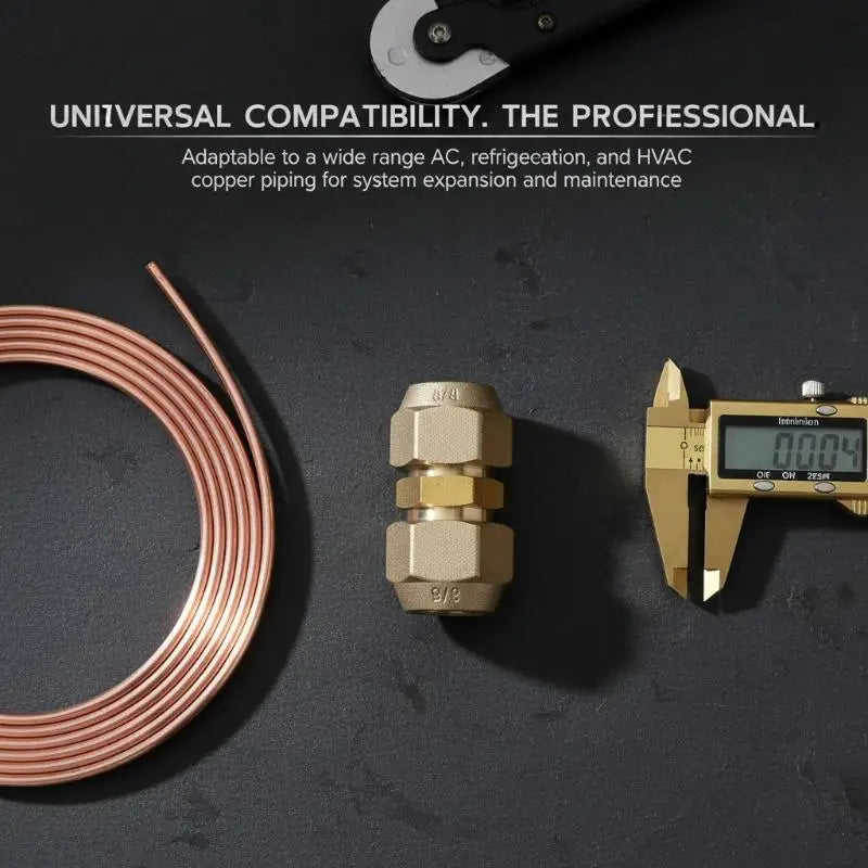 45° Brass Flare Pipe Fitting Coupling with Nut – 1/4" to 3/4"