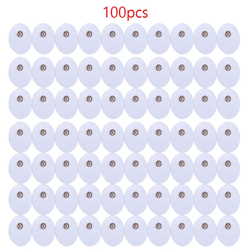 EMS TENS Electrode Pads 30/50/100pcs – Reusable Massager Pads