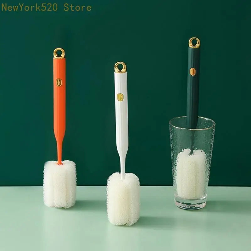 Long Handle Bottle Brush Soft Sponge Scrubber – Cups & Glasses