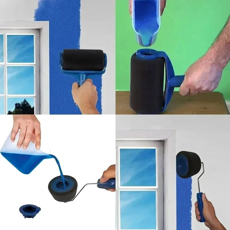 Self-Priming Wall Paint Roller Large Drum Latex Brush Tool
