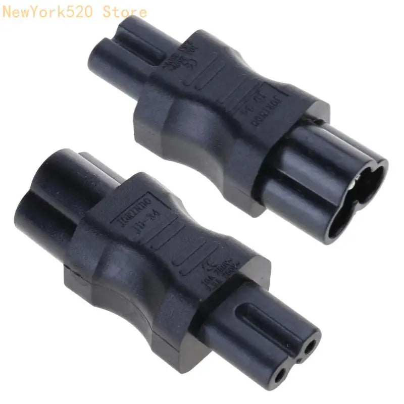 IEC 320 C7 Female to Cloverleaf Male AC Power Adapter