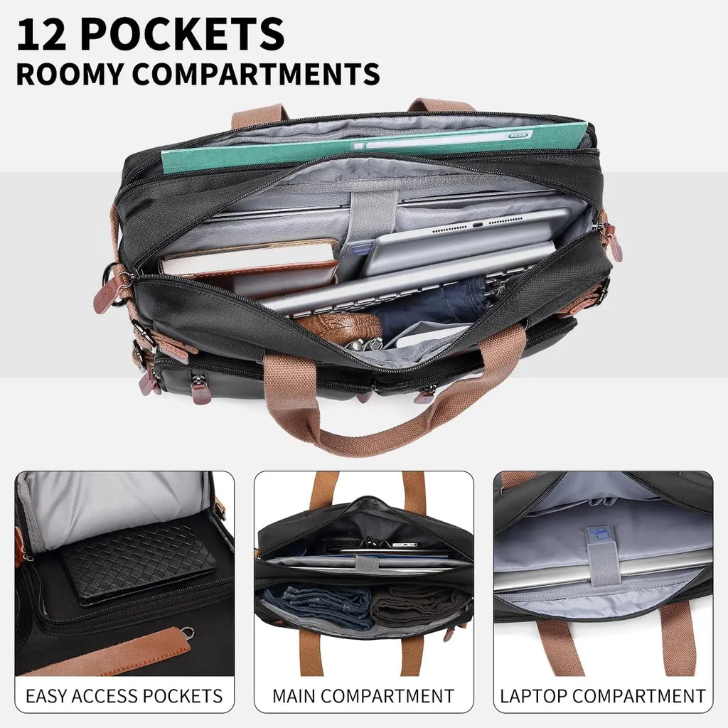EGYAL 3-in-1 Laptop Backpack 17.3 & 15.6 Inch Business Bag