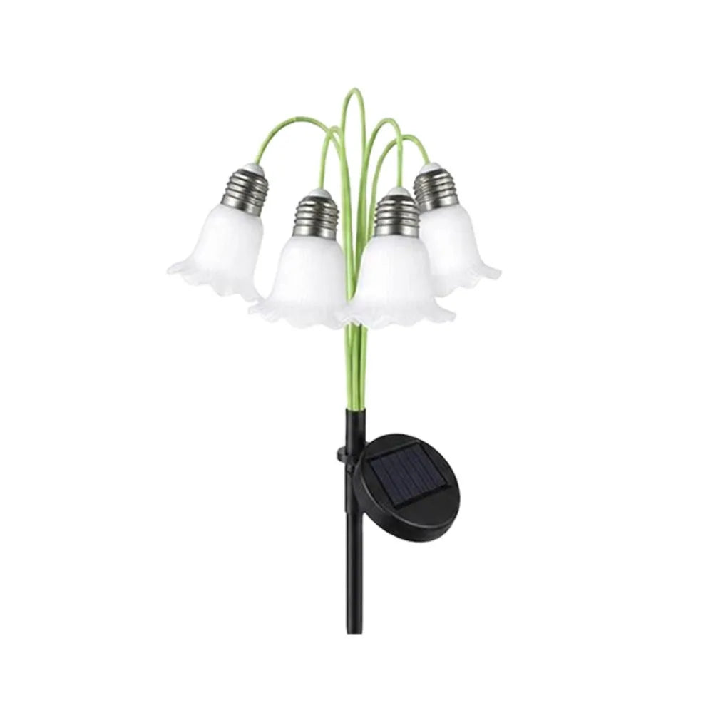 Lily of the Valley Solar Garden Light – 6-Head LED Lawn Stake