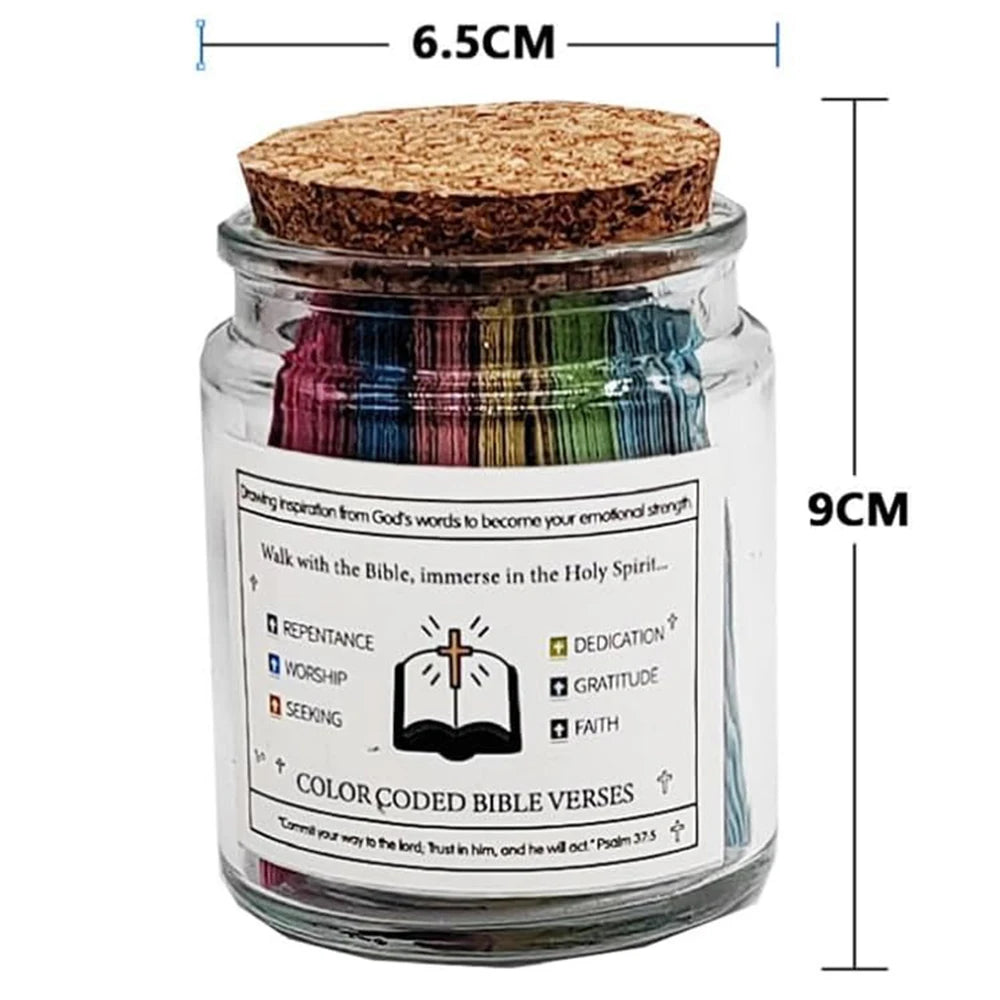 Bible Verse Jar – 90 Scripture Prayer Cards | Christian Gift