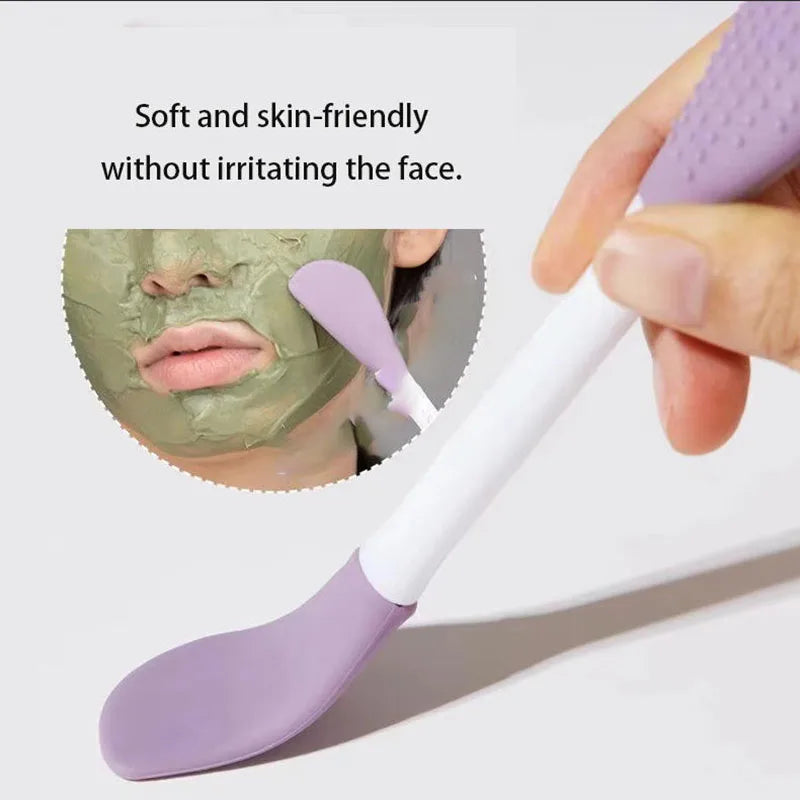 Double-Ended Silicone Face Mask Brush & Cleansing Applicator