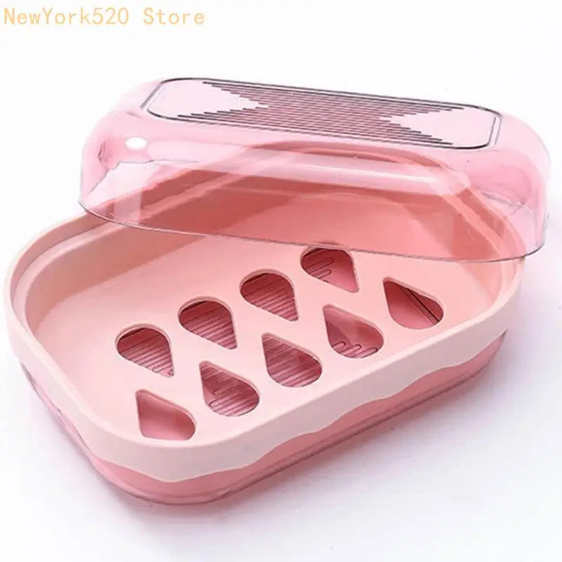 Double Layer Draining Soap Dish Box – Waterproof Plastic
