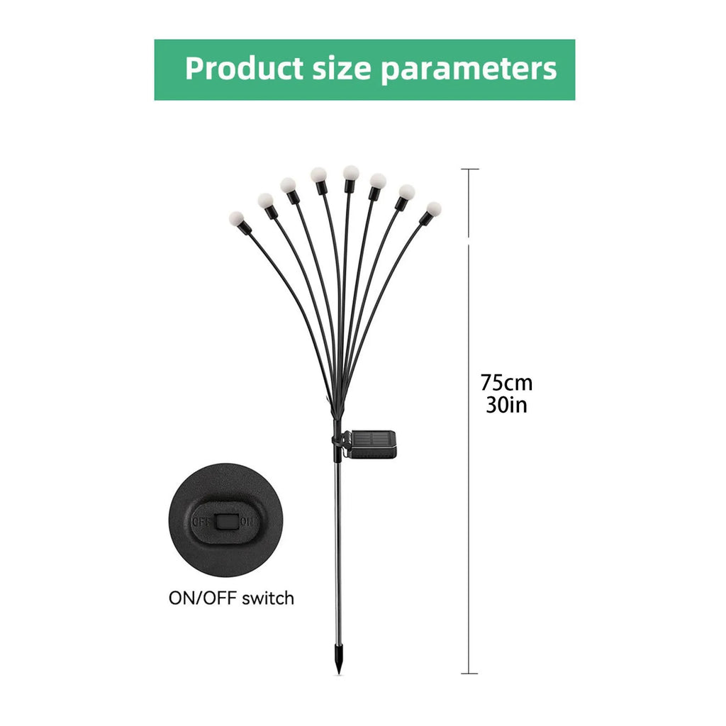 Solar Firework Stake Garden Lights – Waterproof Warm White LED