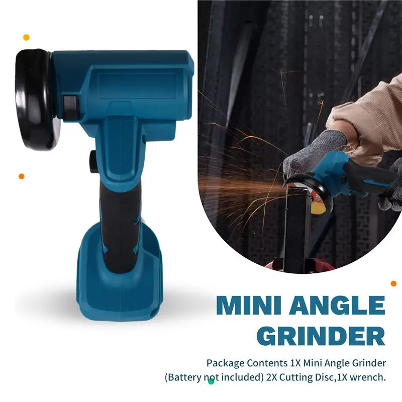 VIBE 3-Inch Cordless Mini Angle Grinder Set – 18V Battery
