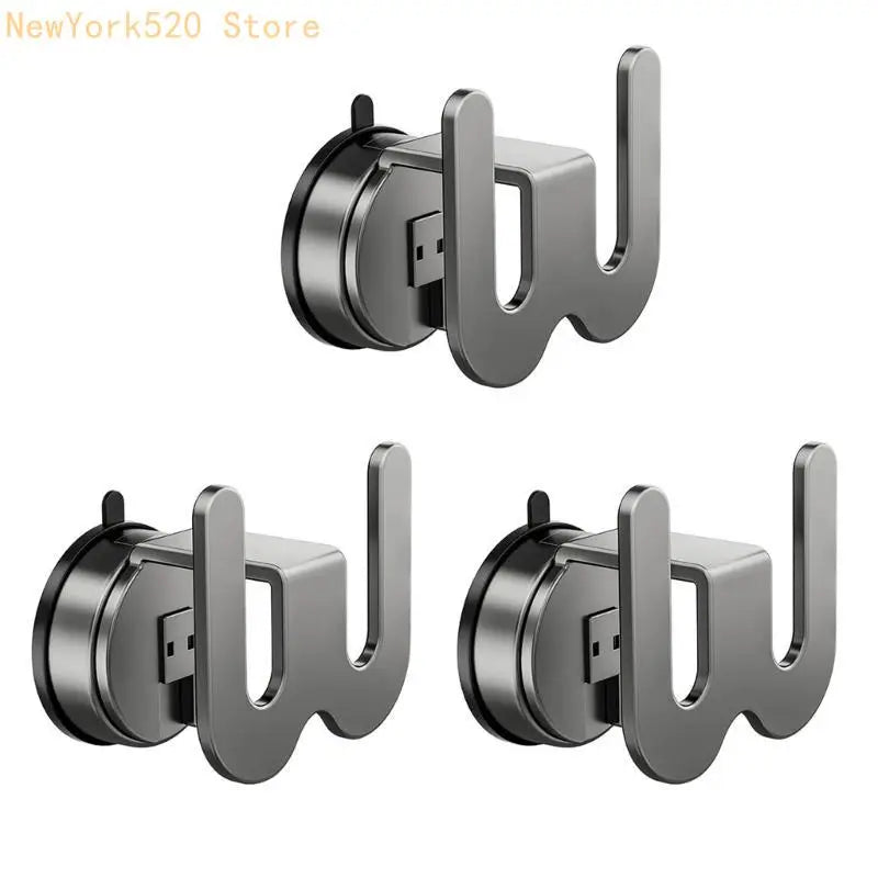 No-Drill Suction Cup Slipper Rack – Bathroom Wall Organizer