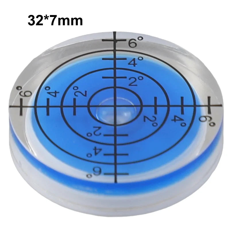 32x7mm Round Bullseye Bubble Spirit Level – High Precision