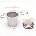 Stainless Steel Mesh Tea Infuser with Lid – Loose Leaf Strainer