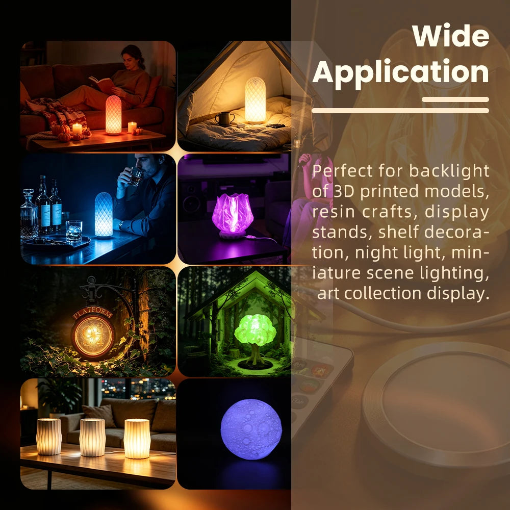 RGB LED Lamp Kit 001 for Bambu Lab 3D Printer – Rechargeable