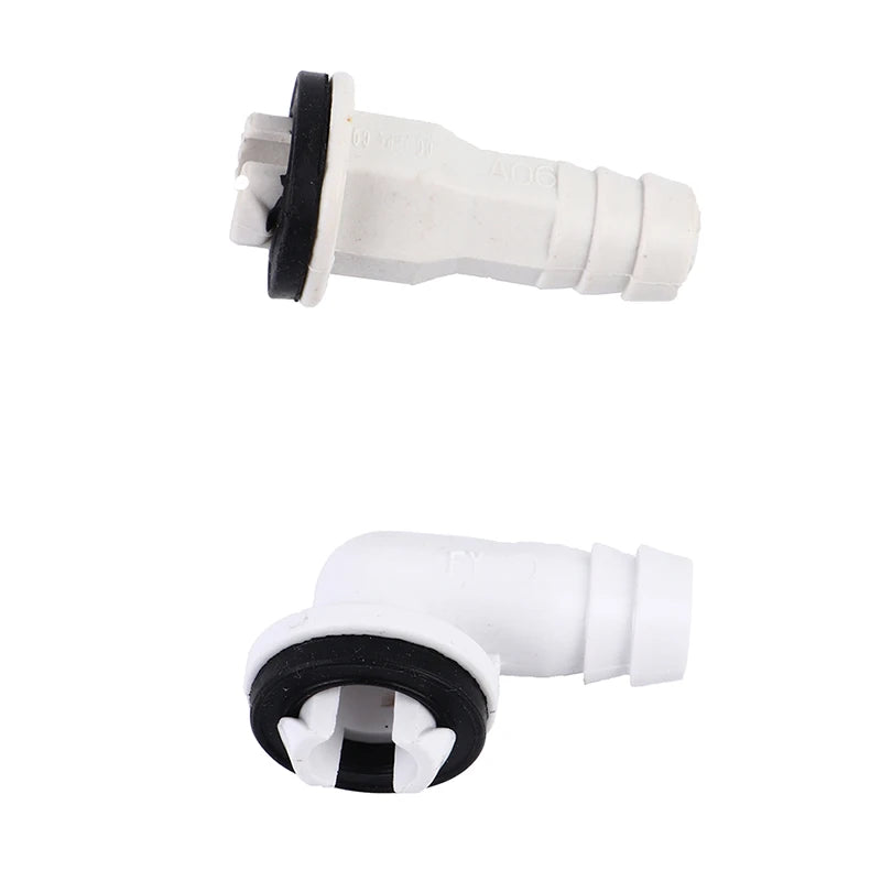 AC Drain Hose Connector Elbow Fitting with Rubber Ring