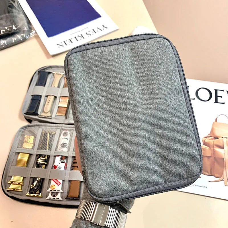 Travel Cable Organizer Bag – Electronics Accessories Case