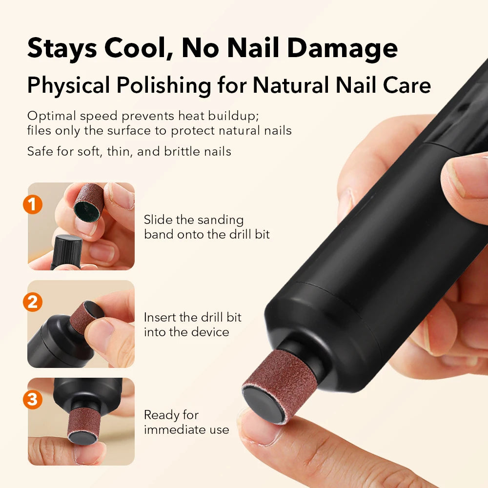 AFDEAL 2-in-1 Electric Callus Remover Pen & Nail File Tool