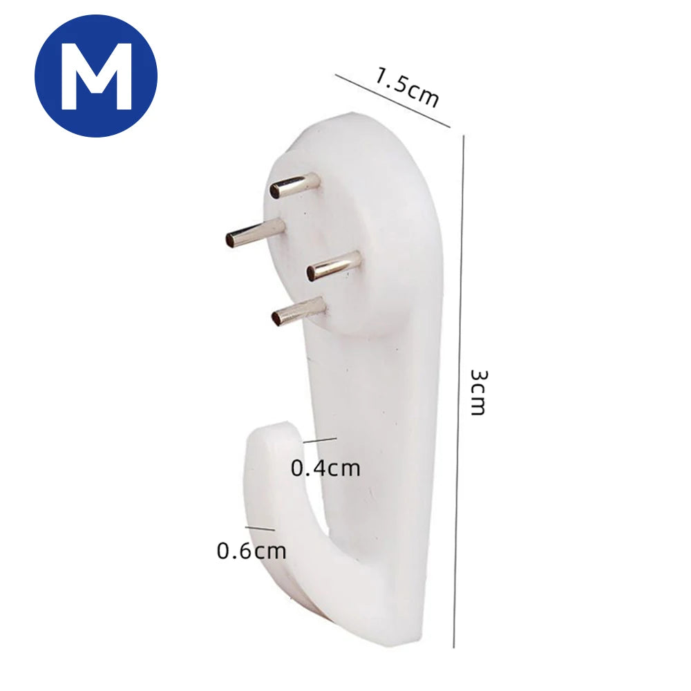 Invisible Wall Hooks & Picture Hangers – No-Drill Nail Kit