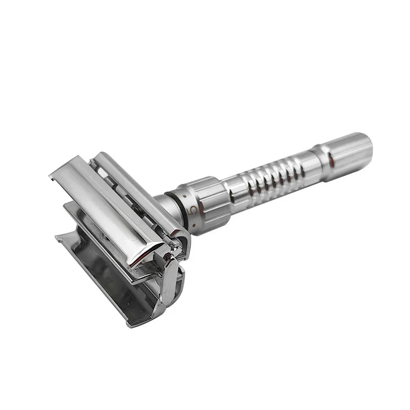Adjustable Double Edge Safety Razor – Stainless Steel Classic