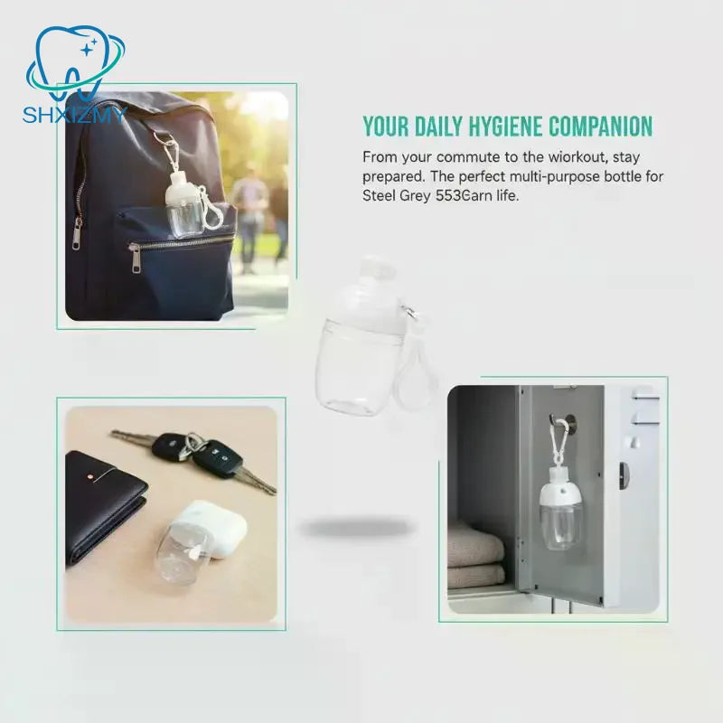 30ml Refillable Travel Bottles with Hook – Mini Soap Dispenser