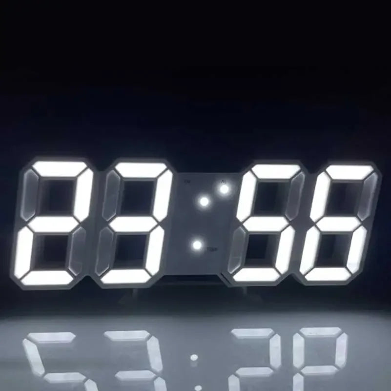 3D Luminous LED Digital Alarm Clock – Voice-Activated Glow