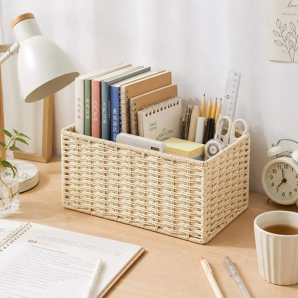 Handmade Woven Storage Basket – Large Capacity Organizer