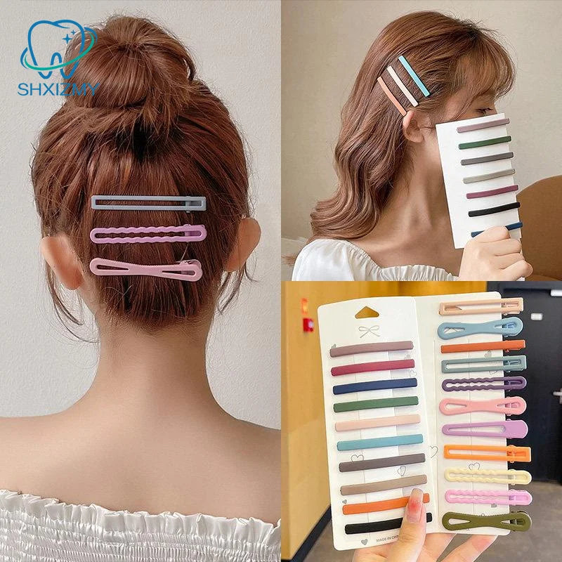 Colorful Duck Beak Hair Clips Set 7/10/11 Pcs Barrettes