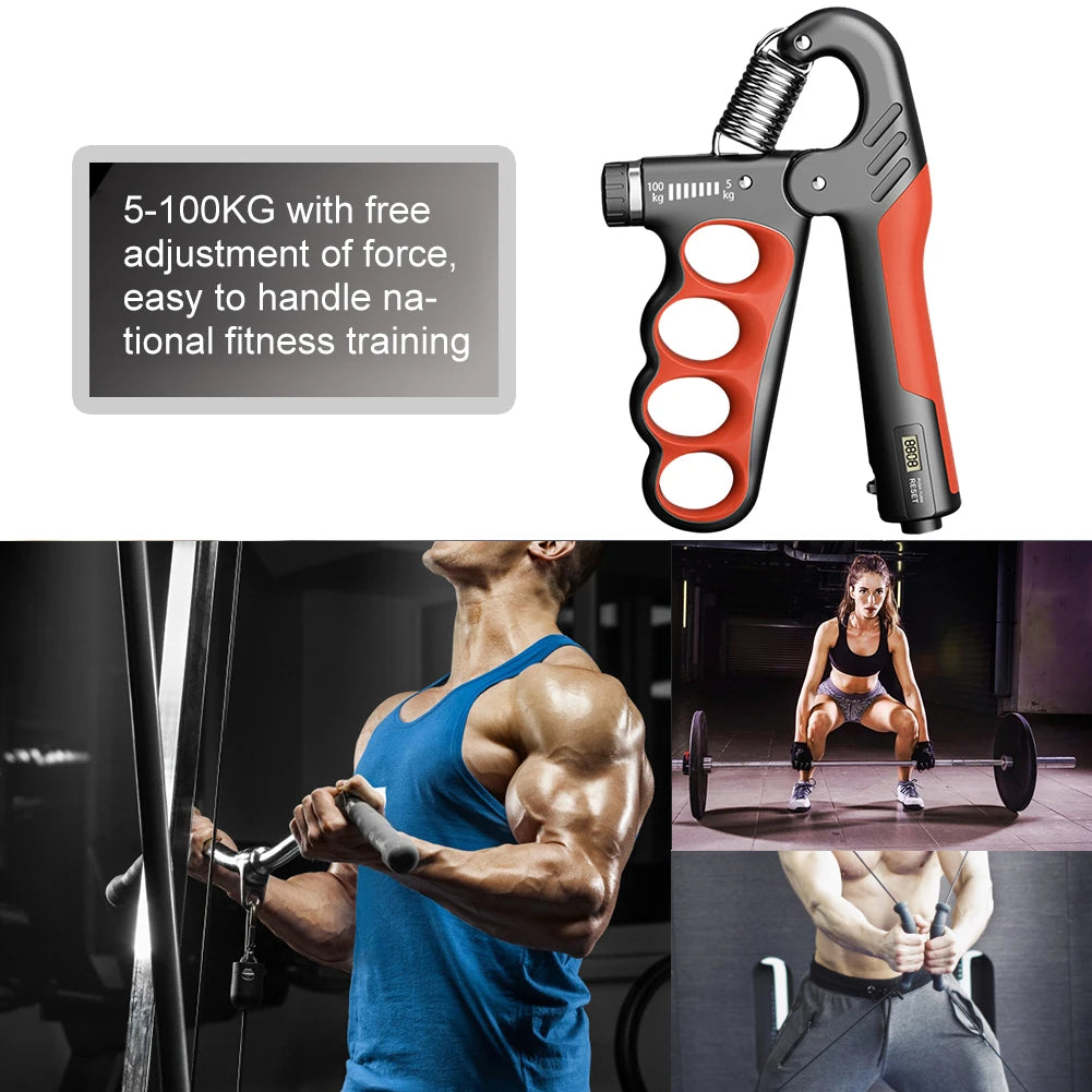 VIBE Hand Gripper 5–100kg Adjustable Grip Strength Trainer