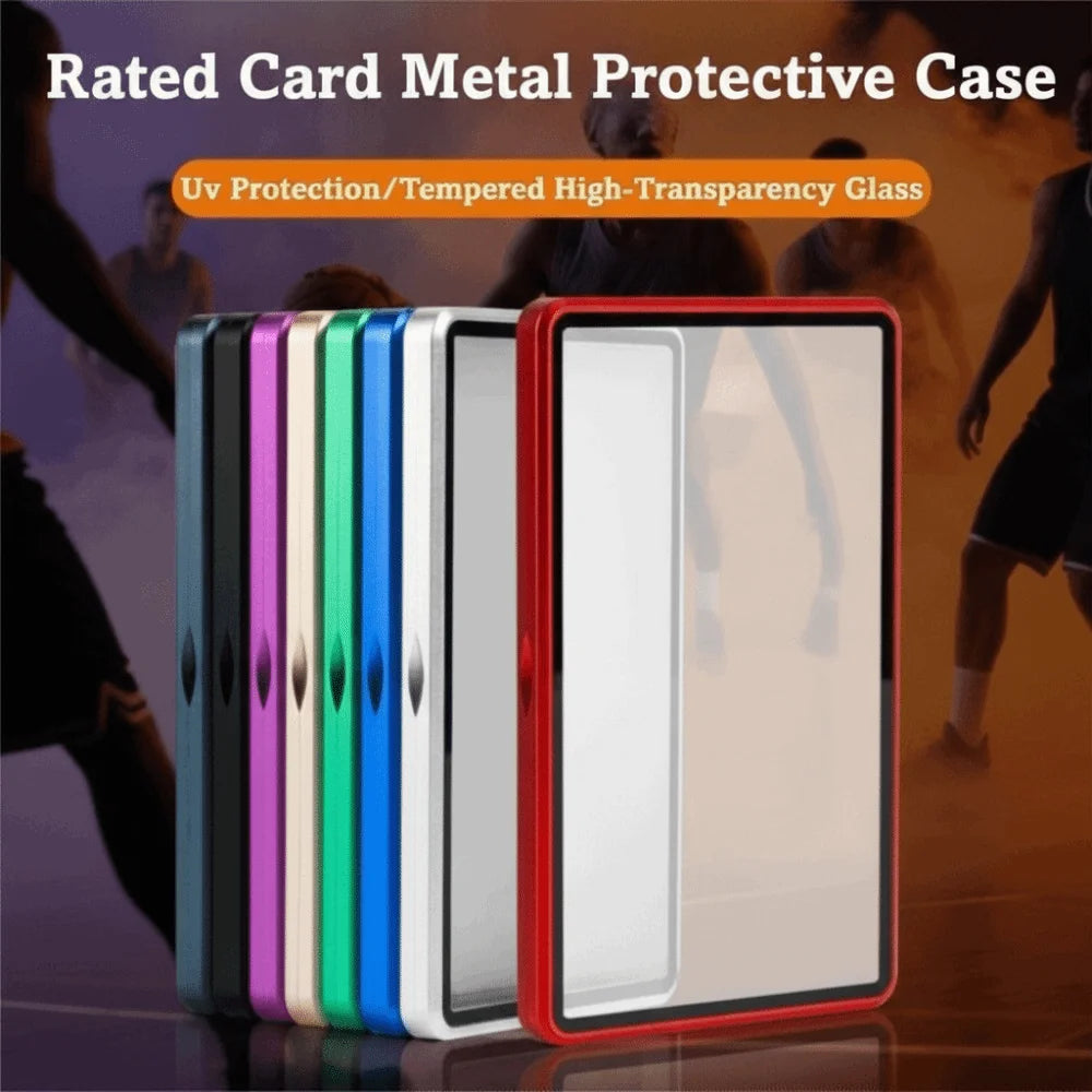 UV-Resistant Magnetic Metal Slab Case 35PT Trading Cards