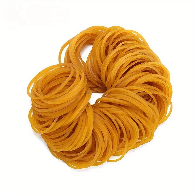 150pcs Yellow Rubber Elastic Bands 38mm – Multi-Purpose Office