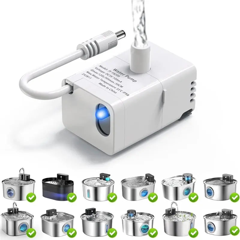 Ultra Quiet Replacement Pump for 2.2L/3.2L Cat Water Fountain