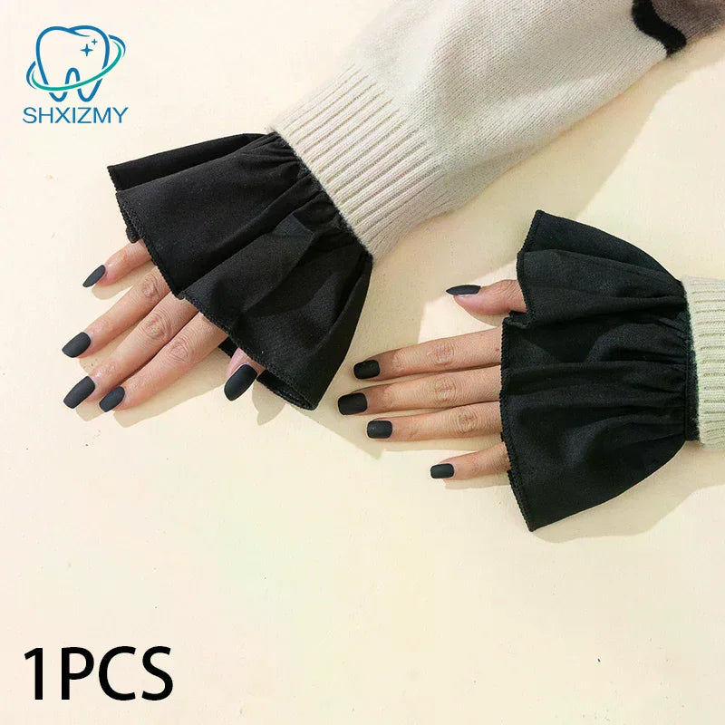 Chiffon Flare False Cuffs – Nail Art Photography Prop
