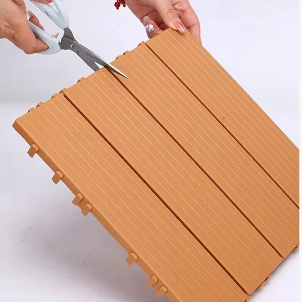 Waterproof Plastic Wood Deck Tile – Anti-Mold Balcony Flooring