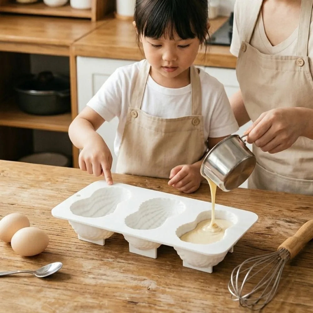 3-Cell Peanut Mousse Cake Mold | Food Grade Silicone Baking
