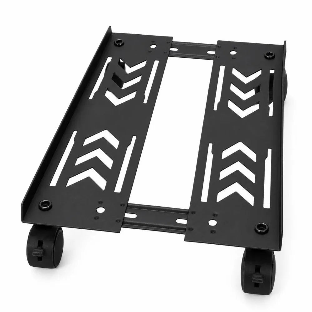 VIBE Mobile Carbon Steel PC Tower Stand with 4 Caster Wheels