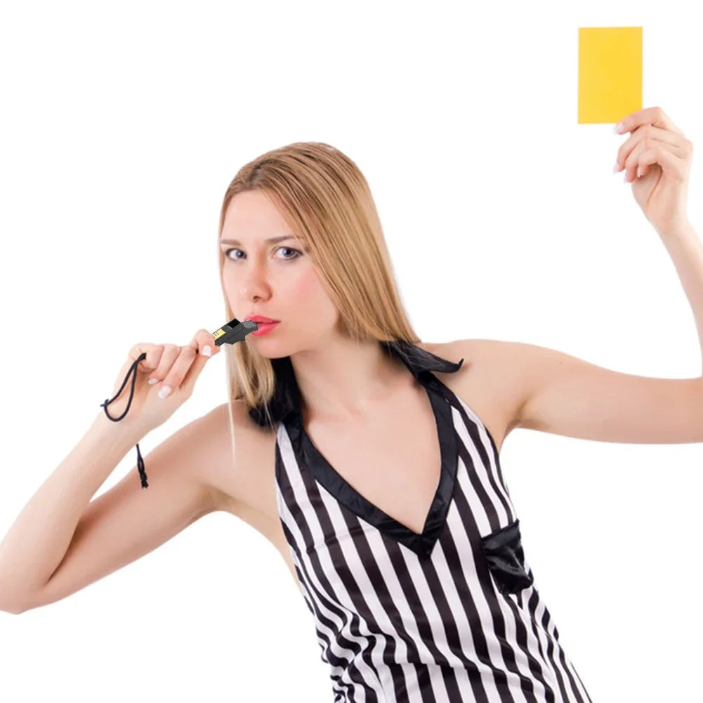 Professional Seedless Referee Whistle – Loud Sports Whistle Set