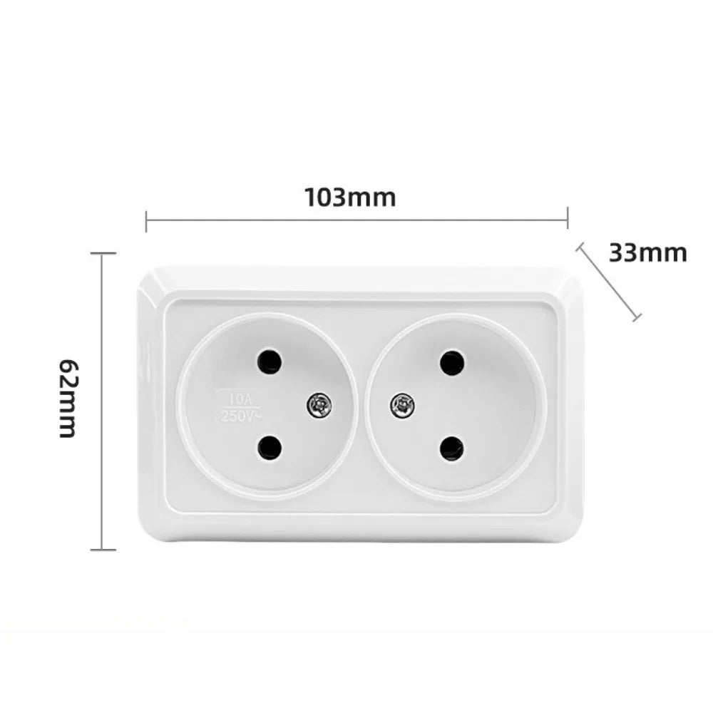 EU Standard White Rocker Wall Switch – Flame Retardant Surface Mount