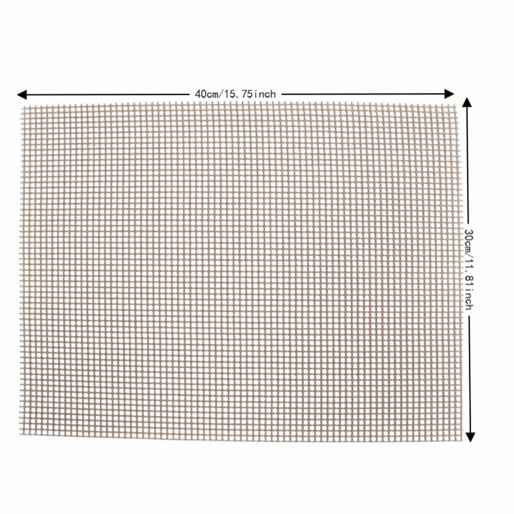 3-Pack Reusable Non-Stick Fiberglass BBQ Grill Mat 30×40cm