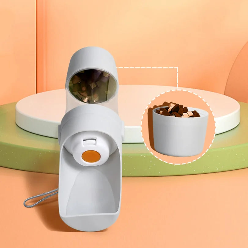 VIBE Portable Dog Cat Water Bottle & Food Container 500ml