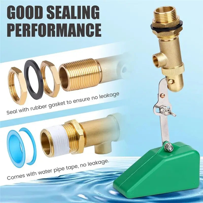 1/2 Inch Brass Float Ball Valve – Adjustable Water Level Control