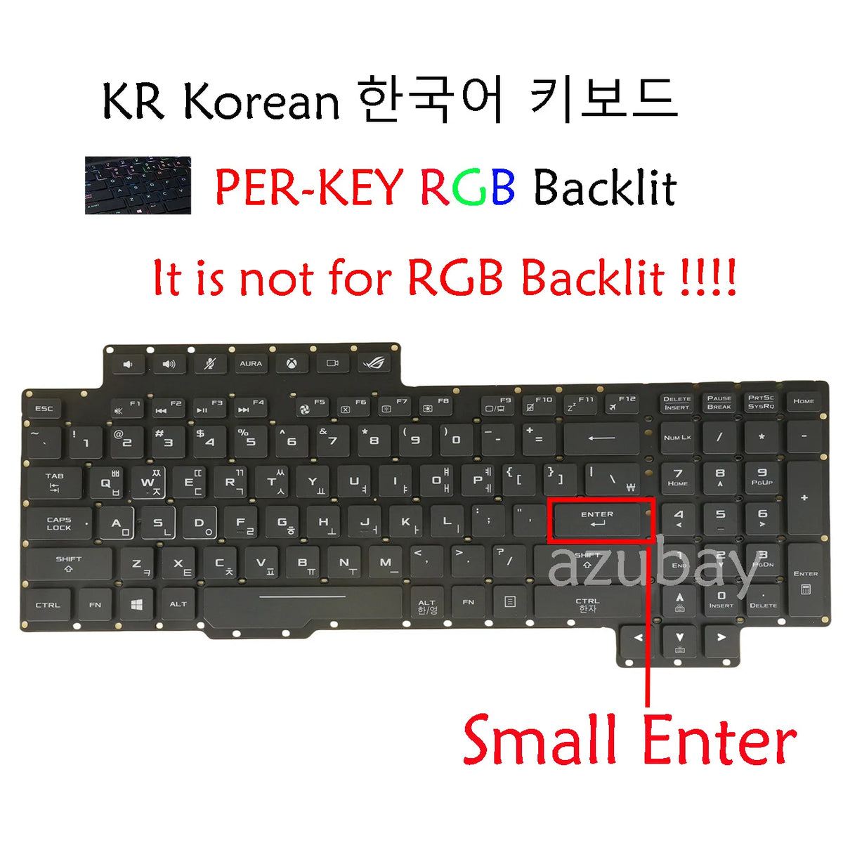 Per-Key RGB Keyboard for Asus G703VI G703GI G703GS Korean