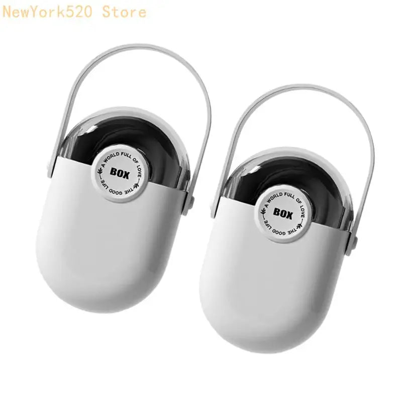 2-Pack Travel Soap Box Ventilated Leakproof Soap Holder Case