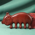Sandalwood Goat-Shaped Scalp Massage Comb | Natural Hair Care