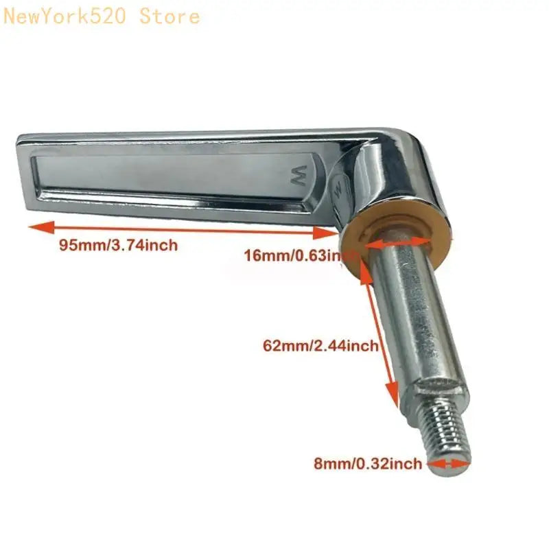 Silver Chrome Sliding Door Handle – Cabinet & Barn Door Pull 3.74"