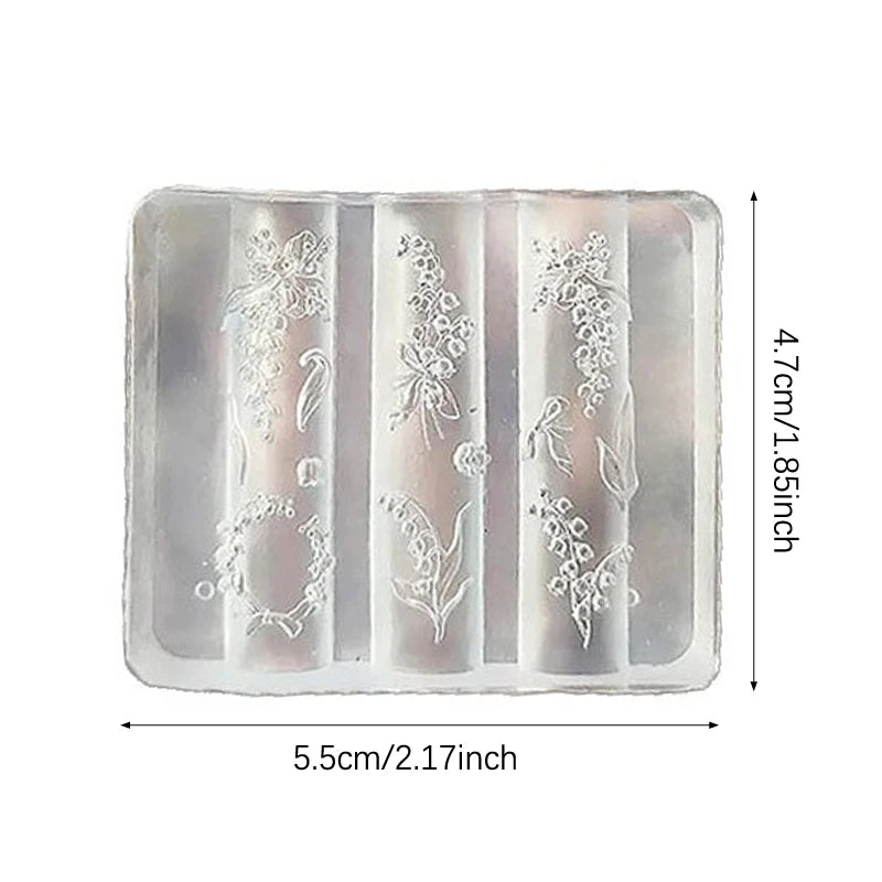 3D Rose Butterfly Silicone Nail Art Mold – DIY Manicure Tool