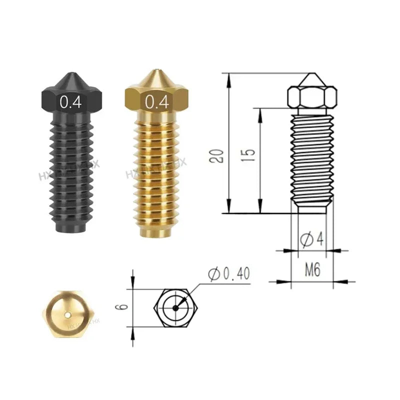 Hardened Steel Nozzle for Anycubic Kobra S1 & S1 Combo Hotend
