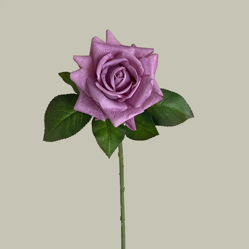 Multicolor Artificial Rose Silk Real Touch Faux Flower 42cm