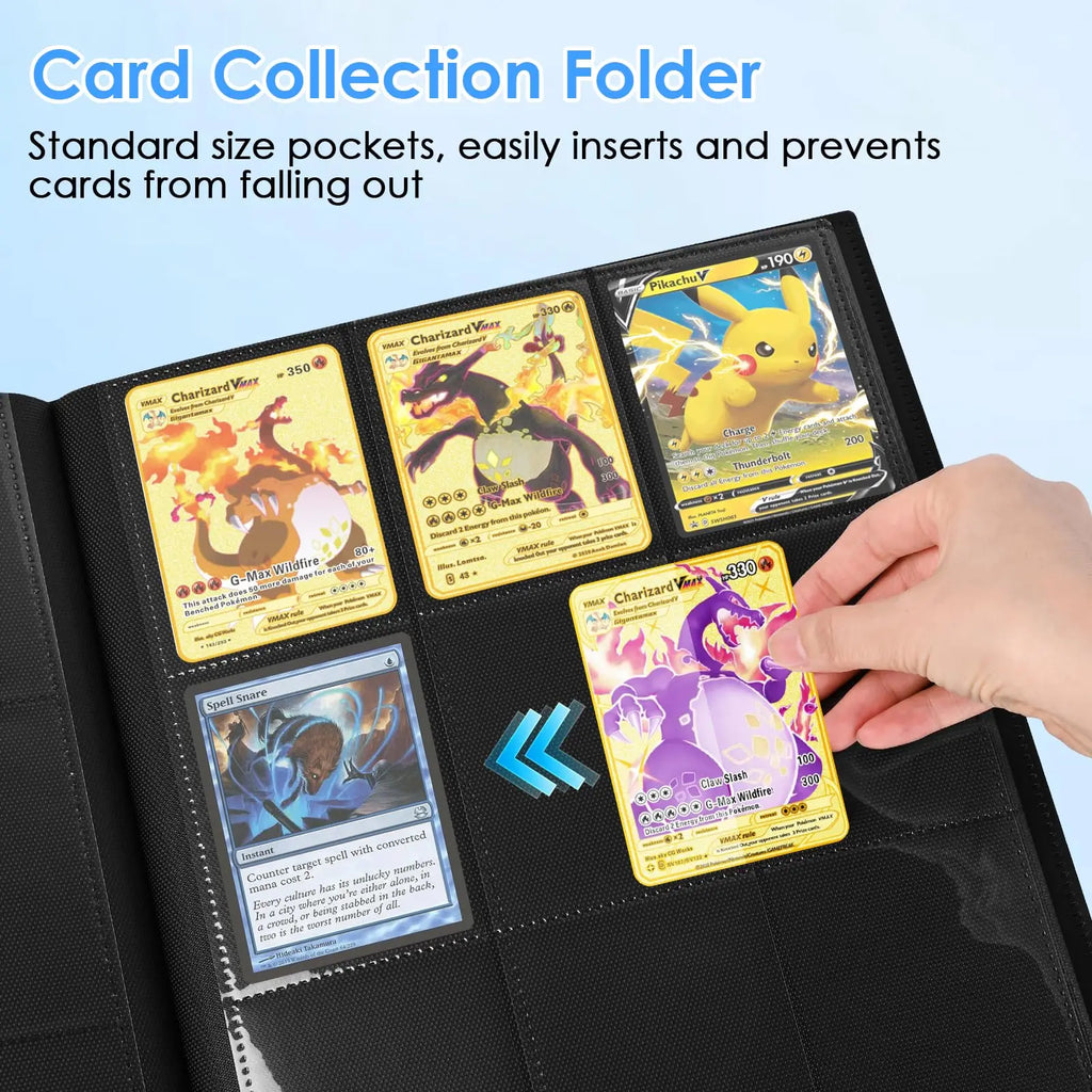360-Card Trading Card Binder 9-Pocket Side-Loading Album Book
