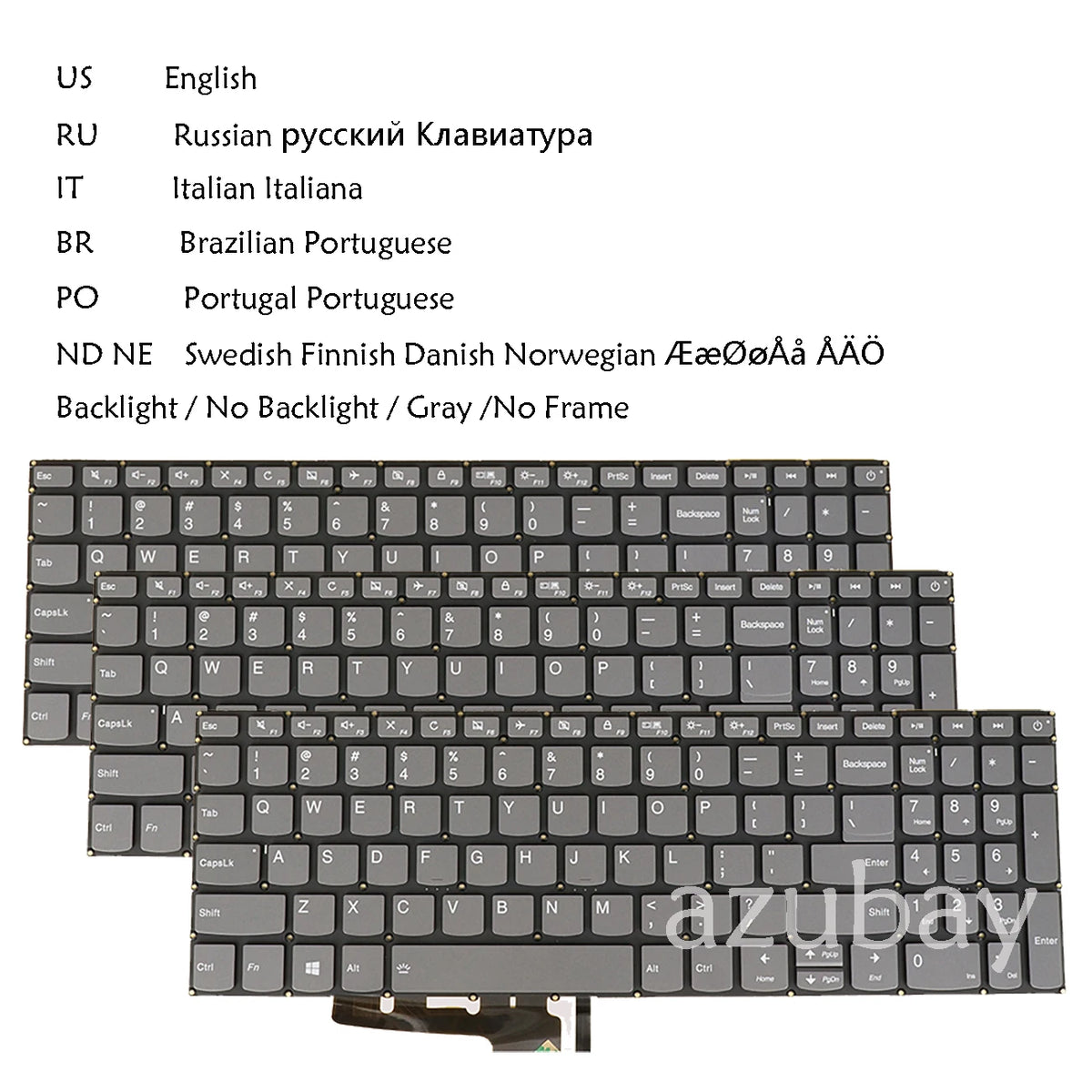 Replacement Keyboard for Lenovo IdeaPad 340 V140 V145 V155 V15