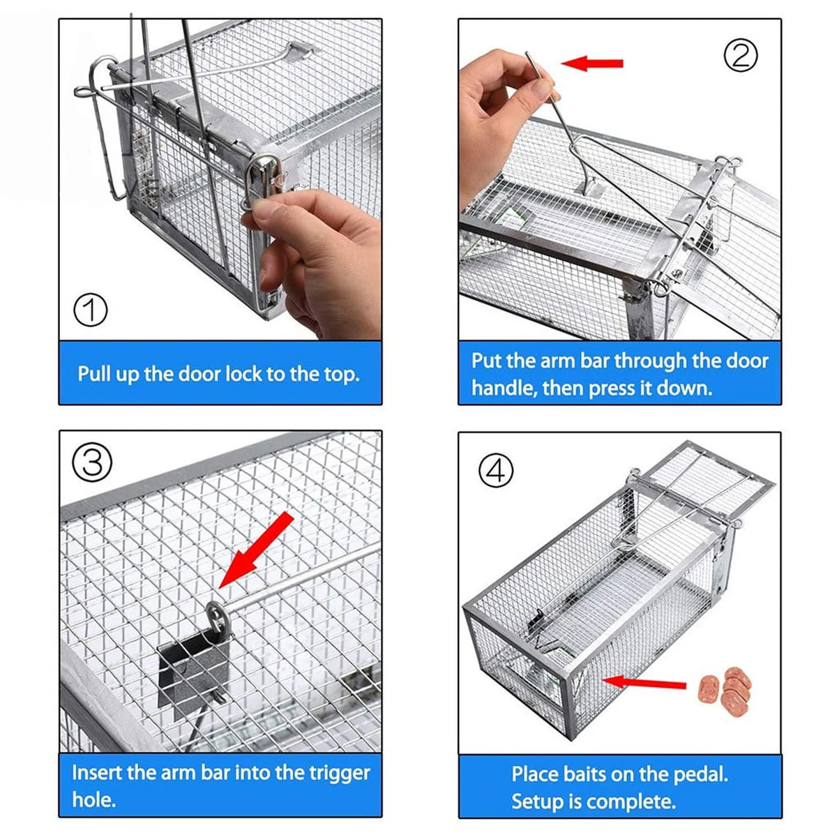 Humane Live Cage Trap for Mice, Rats & Small Rodents